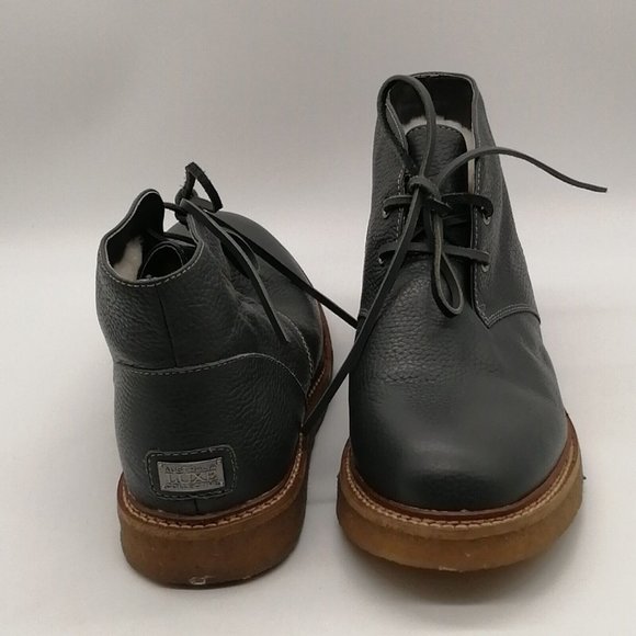 Australia Luxe Collective‎ Mens Lincoln Chukka Boots Gray Leather Lace Up Fur 9 main image 6